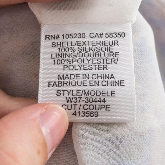 Vintage 90s Joie L Silk Floral Printed Maxi Dress - Picture 9 of 9